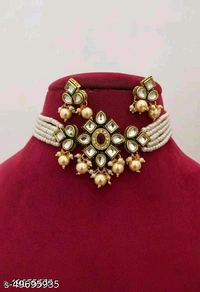  kundan and crystal necklace