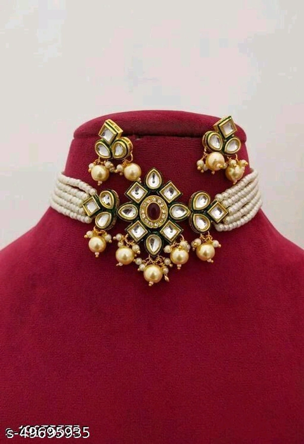  kundan and crystal necklace