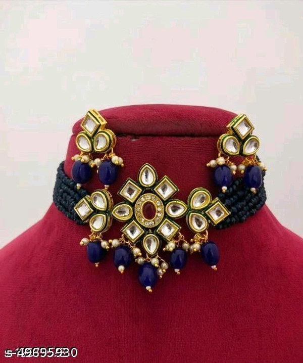  kundan and crystal necklace