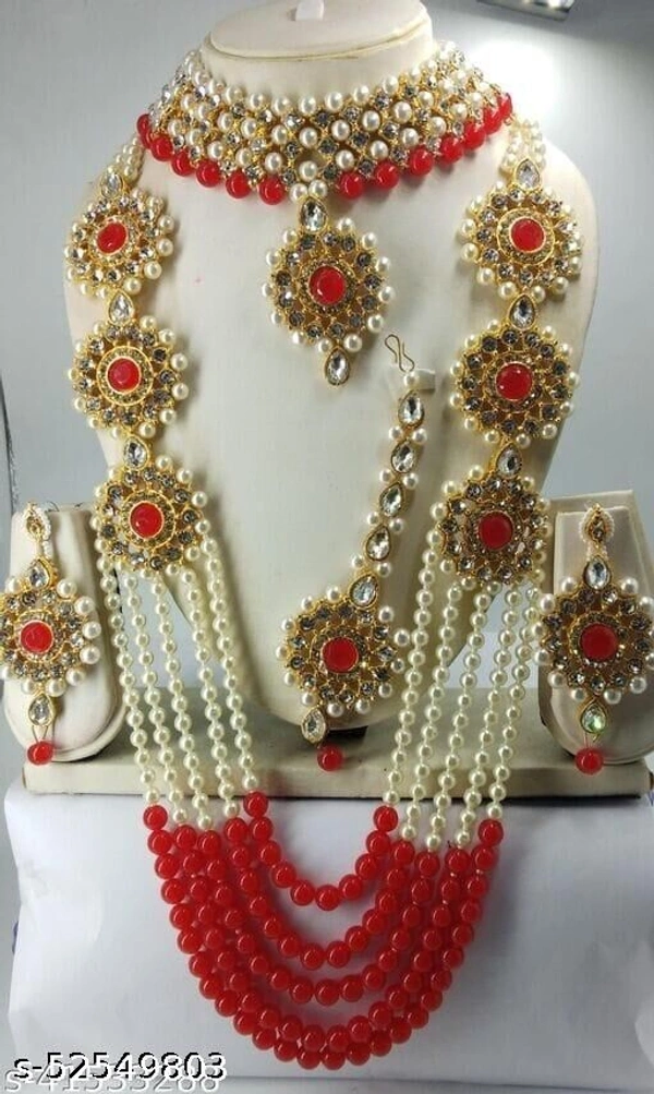 Patwa Choker Long Set With Earring Tika