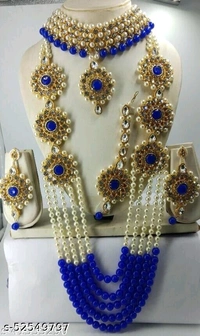 Patwa Choker Long Set With Earring Tika