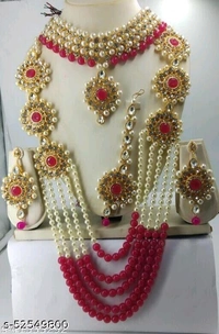 Patwa Choker Long Set With Earring Tika