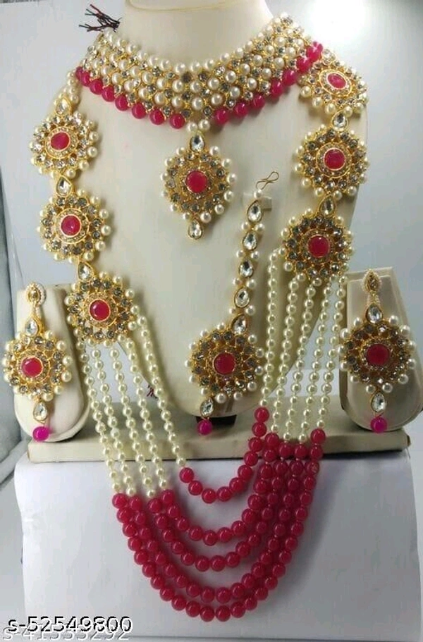 Patwa Choker Long Set With Earring Tika