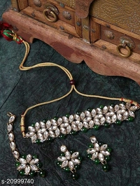 Elegant Alloy & Pearl Jewellery Sets