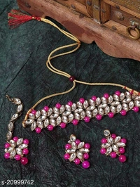 Elegant Alloy & Pearl Jewellery Sets
