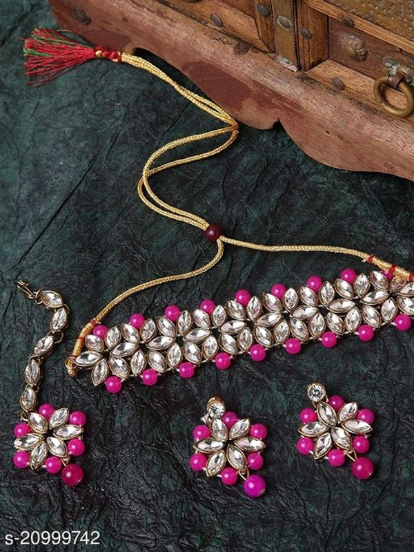 Elegant Alloy & Pearl Jewellery Sets