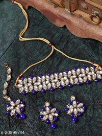 Elegant Alloy & Pearl Jewellery Sets