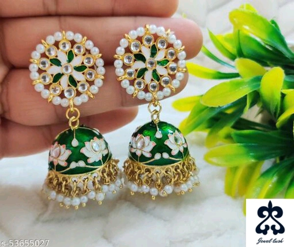 Meenakari Jhumkas