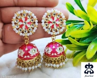 Meenakari Jhumkas