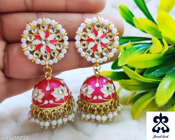 Meenakari Jhumkas