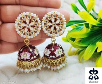 Meenakari Jhumkas