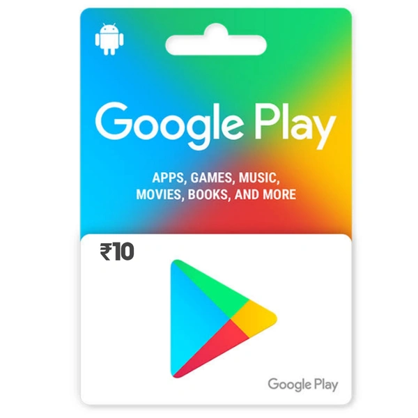 Google Play Recharge Code 10 Rs