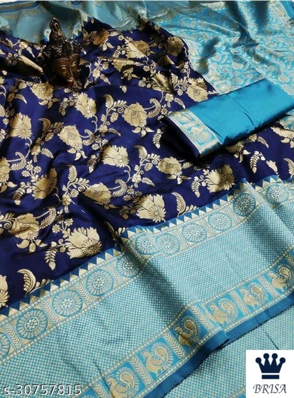 BRISA Charvi Fashionable Sarees - free size(saree length size:5.5m,blouse lenghtsize:0.8m, free size