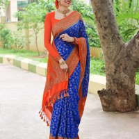 BRISA Organic Banarsa Sarees - free size