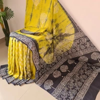 BRISA Bagru Hand Printed Sareees