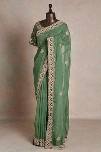 BRISA  Vichitra Silk Casual And Party Wear Sarees