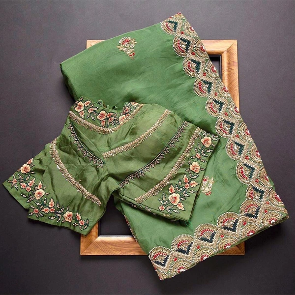 BRISA  Vichitra Silk Casual And Party Wear Sarees