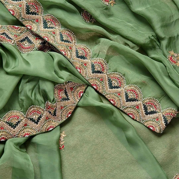 BRISA  Vichitra Silk Casual And Party Wear Sarees