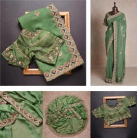 BRISA  Vichitra Silk Casual And Party Wear Sarees
