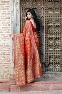BRISA Lichi Silk Women's Sarees