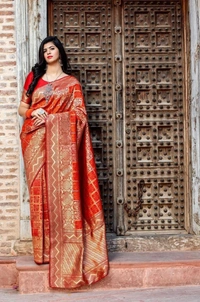 BRISA Lichi Silk Women's Sarees