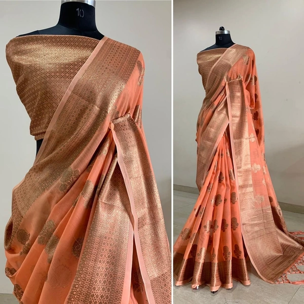 BRISA Women's Cotton Silk Sarees