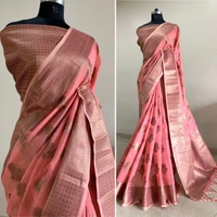 BRISA Women's Cotton Silk Sarees