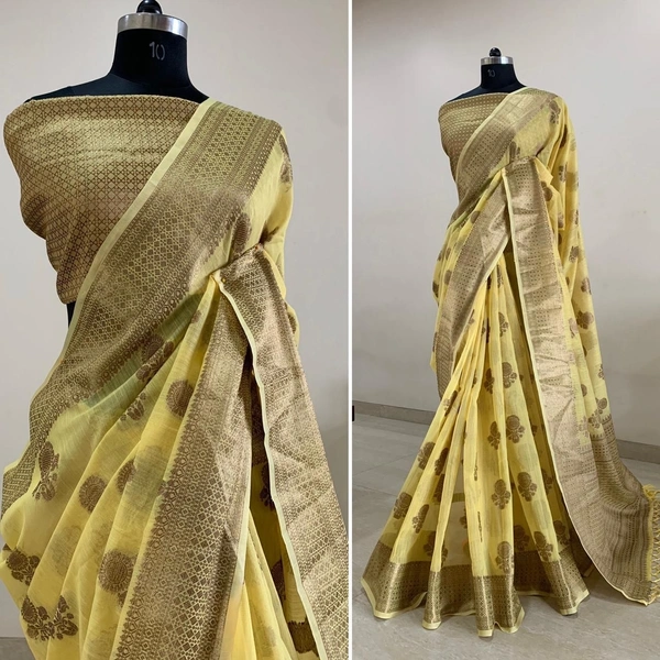 BRISA Women's Cotton Silk Sarees