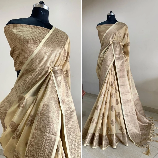 BRISA Women's Cotton Silk Sarees