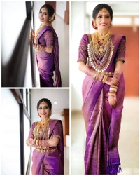 BRISA New Lichi Soft Silk Sarees