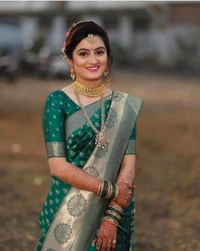 BRISA Soft Lichi Banarasi Sarees
