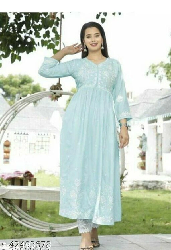 BRISA Rayon Slub Kurtis