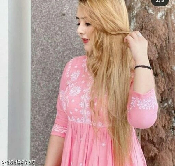 BRISA Rayon Slub Kurtis