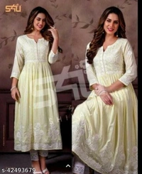 BRISA Rayon Slub Kurtis