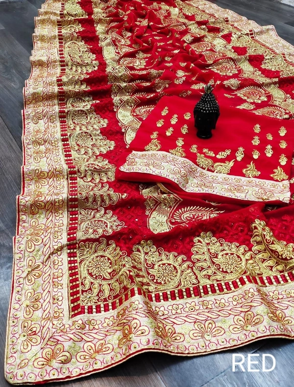 BRISA Special GEORGETTE Embroidery Saree