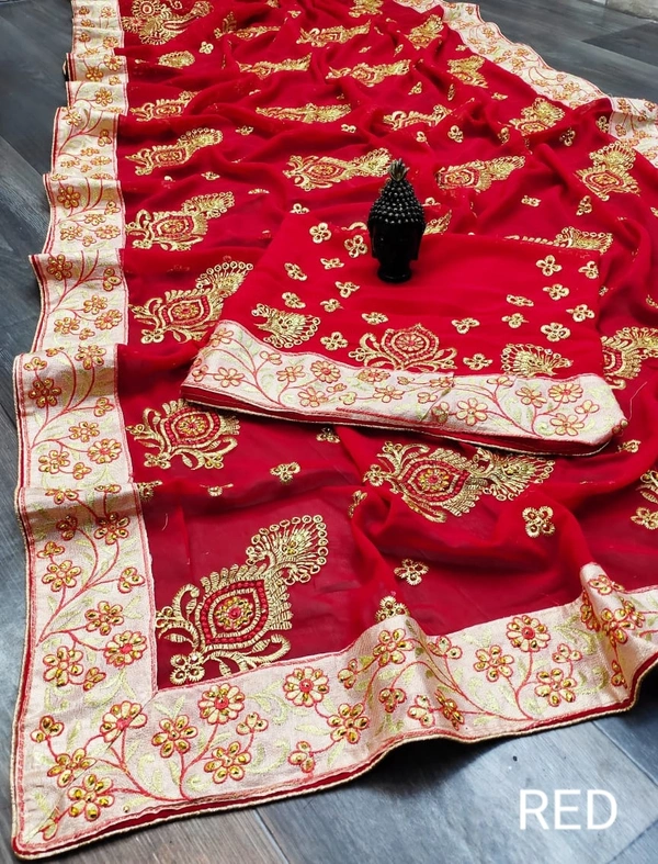 BRISA Special GEORGETTE Embroidery Saree