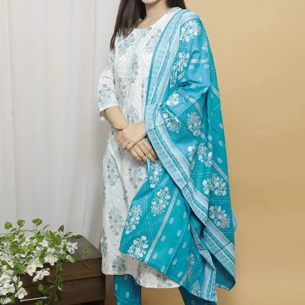 BRISA Heavy Rayon Kurti&Pant - 38 40 42 44