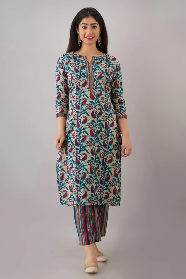 BRISA Women's Cotton Printed Kurtis - M L XL XXL