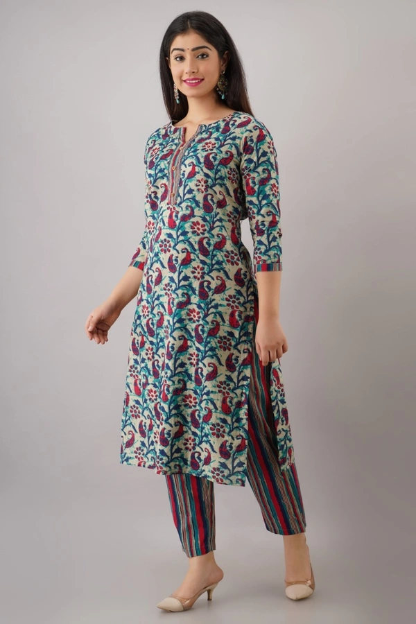 BRISA Women's Cotton Printed Kurtis - M L XL XXL