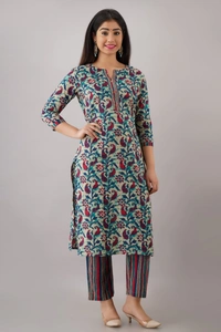 BRISA Women's Cotton Printed Kurtis - M L XL XXL