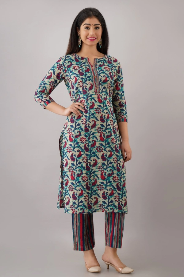 BRISA Women's Cotton Printed Kurtis - M L XL XXL