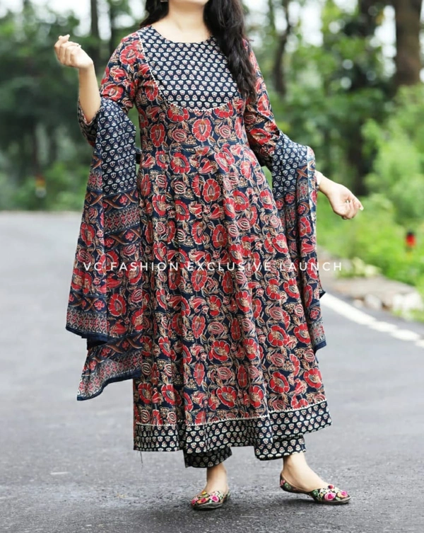 BRISA Women's Anarkali Cotton Kurtis - M-38 L-40 XL-42 XXL-44