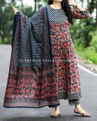 BRISA Women's Anarkali Cotton Kurtis - M-38 L-40 XL-42 XXL-44