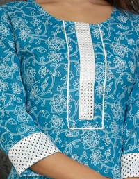 BRISA Heavy Cotton Printed Kurtis - M:38,L:40,XL:42,XXL:44