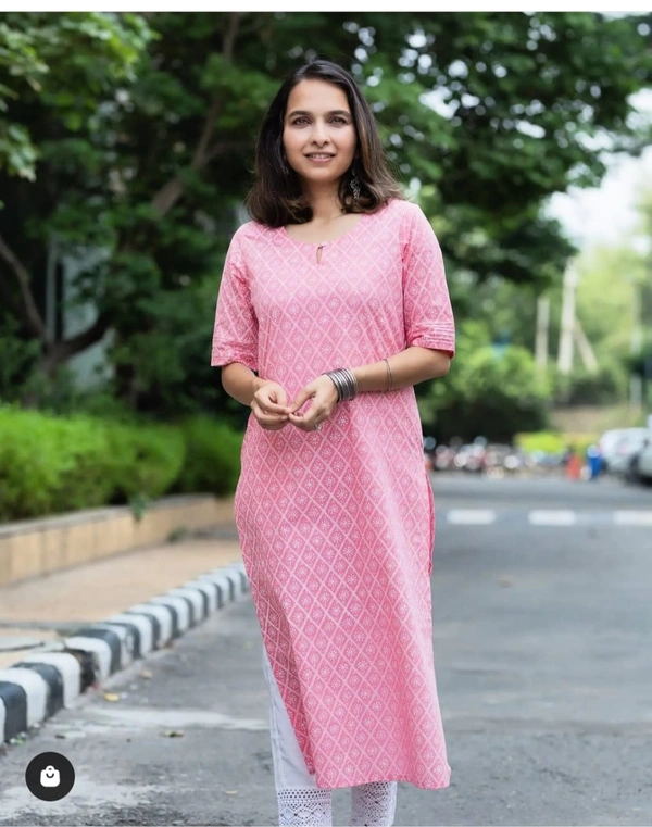 BRISA Rayon Cotton Kurti &Pant - M/38  L/40  XL/42  XXL/44