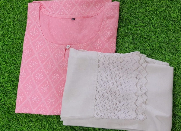 BRISA Rayon Cotton Kurti &Pant - M/38  L/40  XL/42  XXL/44