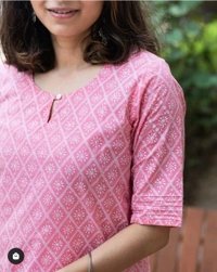 BRISA Rayon Cotton Kurti &Pant - M/38  L/40  XL/42  XXL/44