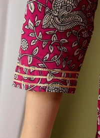BRISA  Cotton Zari Embroidery Kurtis - 38 40 42 44