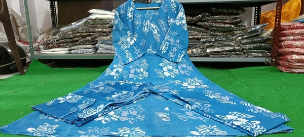 BRISA Premium Blue Classic Anarkali Kurtis - 38 40 42 44