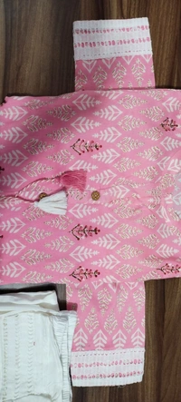 BRISA Gold Print Work Kurtis - M L XL XXL